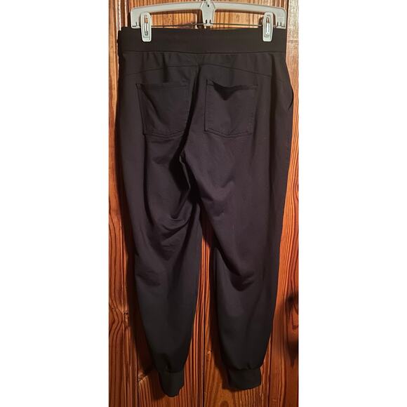 Athleta women’s black joggers with pockets gym yoga athletic size small - Picture 2 of 3